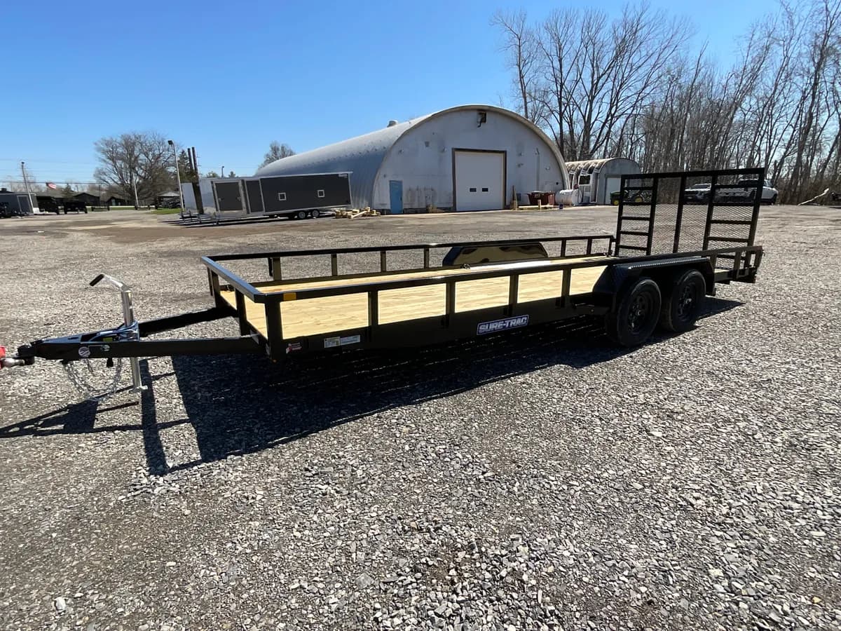 Sure-Trac 7x22 10K Tube Top Utility Trailer - View 1