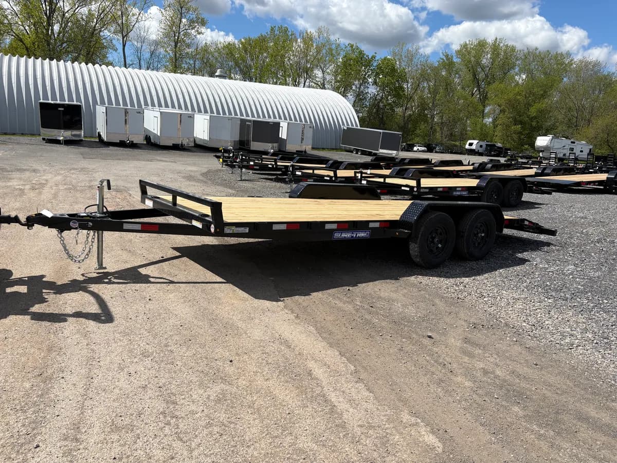 Sure-Trac 7x18 (16+2) 7K Car Hauler Trailer - View 1