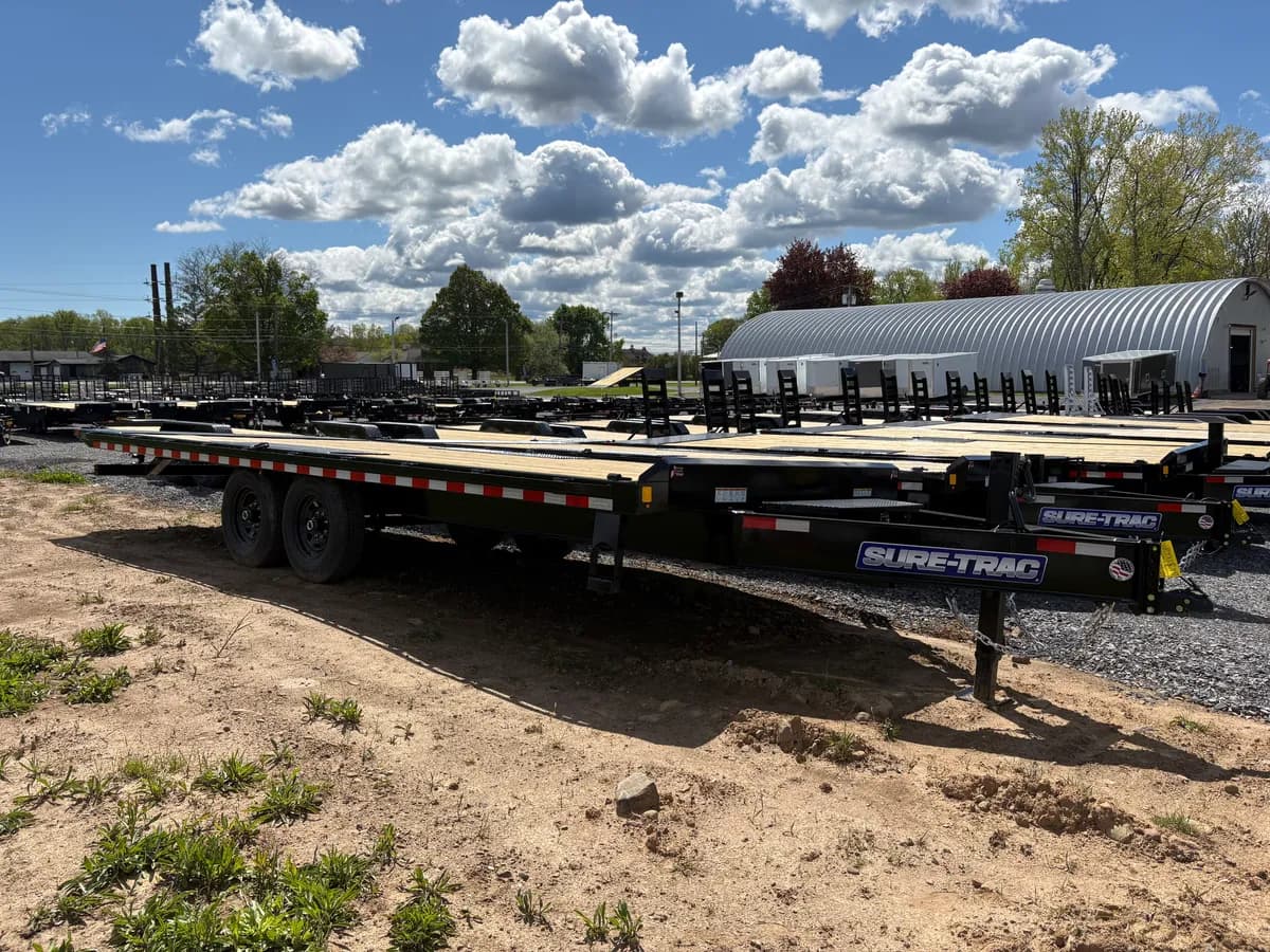 Sure-Trac 8.5x22 15K Deckover Power Tilt Trailer - View 1