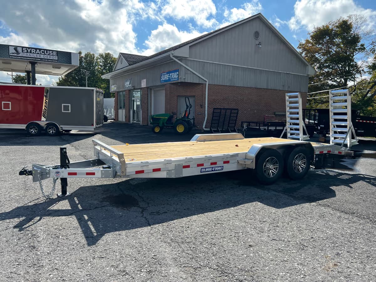 Sure-Trac 7x20 (18+2) 14K Aluminum Equipment Trailer - View 1